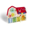 Planche activités enfant bois et métal 40x29,7xH6,4cm