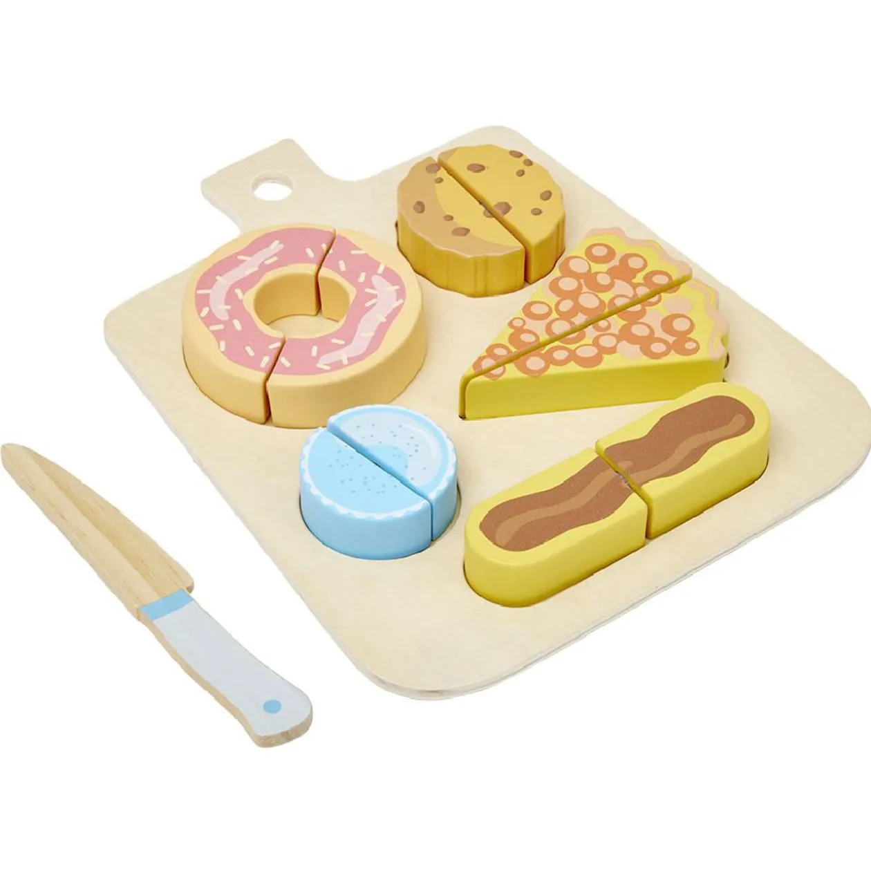 Planche café gourmand en bois à découper