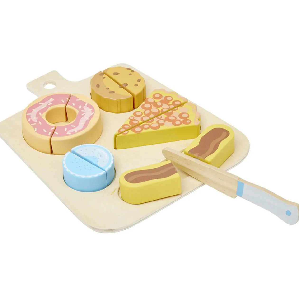 Planche café gourmand en bois à découper