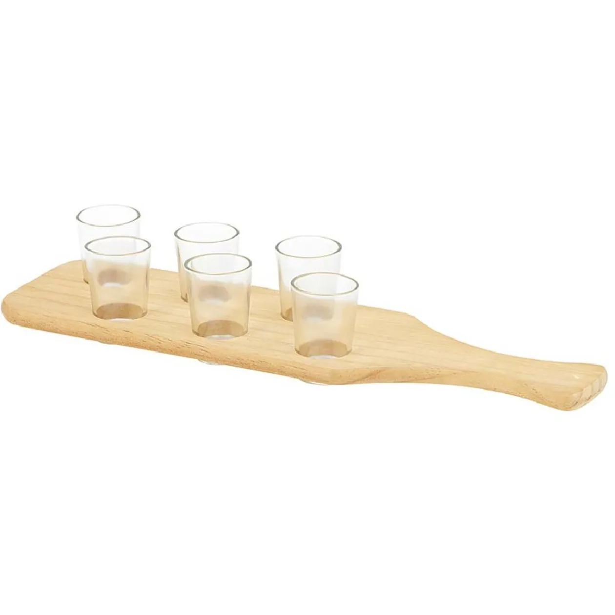Planche cocktail avec 6 verres à shooter