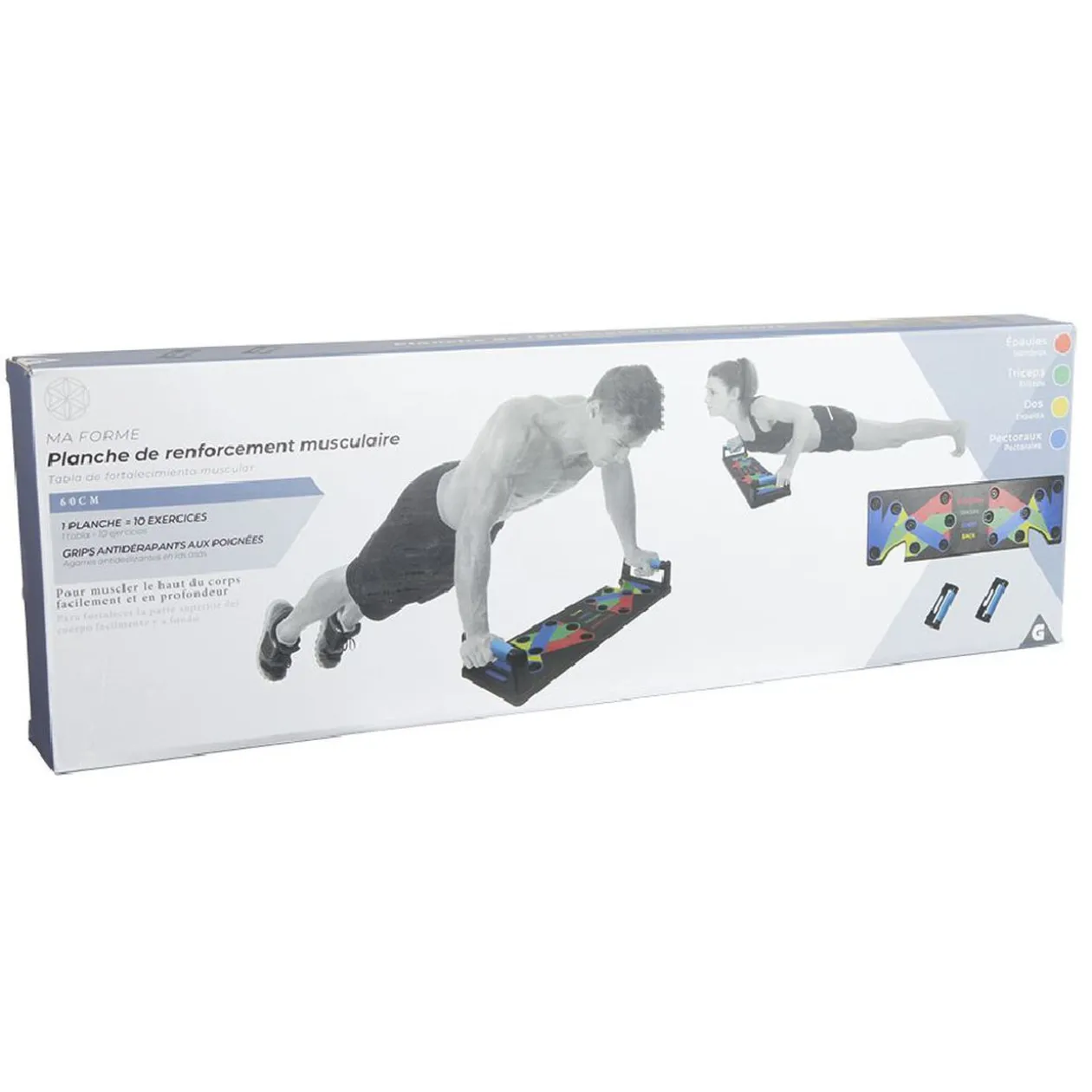 Planche de renforcement musculaire 10 exercices