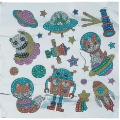 Planche de stickers à diamanter