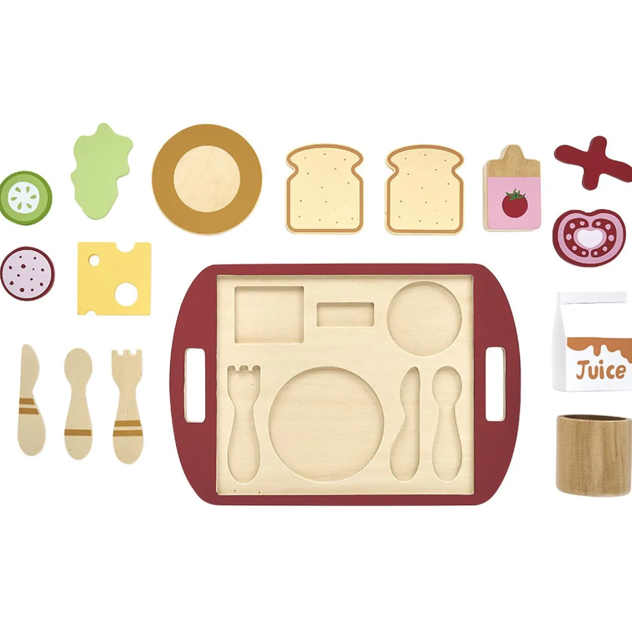 Plateau sandwich club en bois