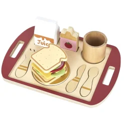 Plateau sandwich club en bois