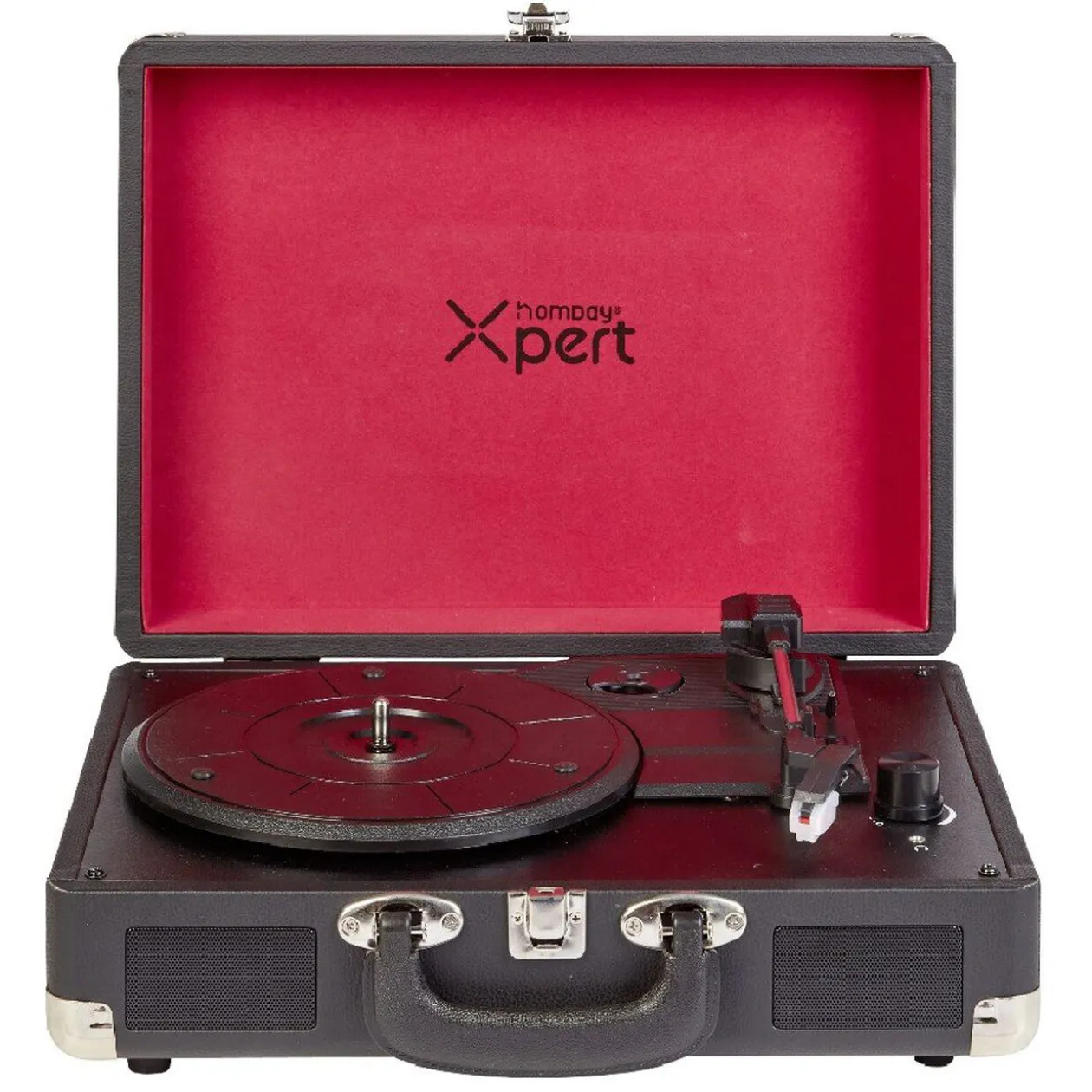 Platine vinyle Homday X-Pert rouge et noire