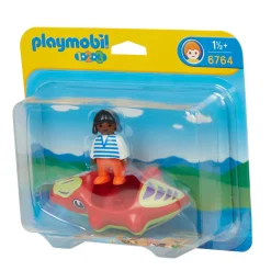 Playmobil 123 Fillette avec bateau crocodile