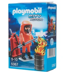 Playmobil City action Pompier avec combinaison de feu