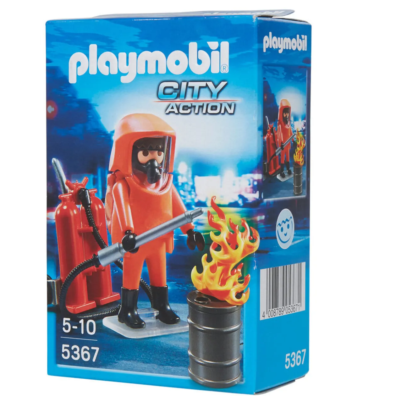Playmobil City action Pompier avec combinaison de feu