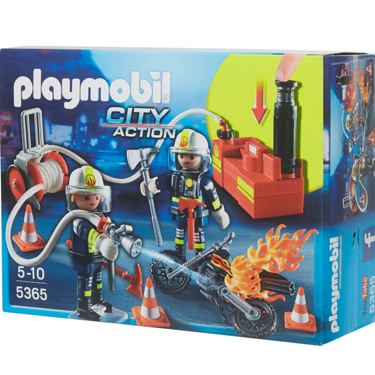 Playmobil City action Pompiers avec lance à incendie