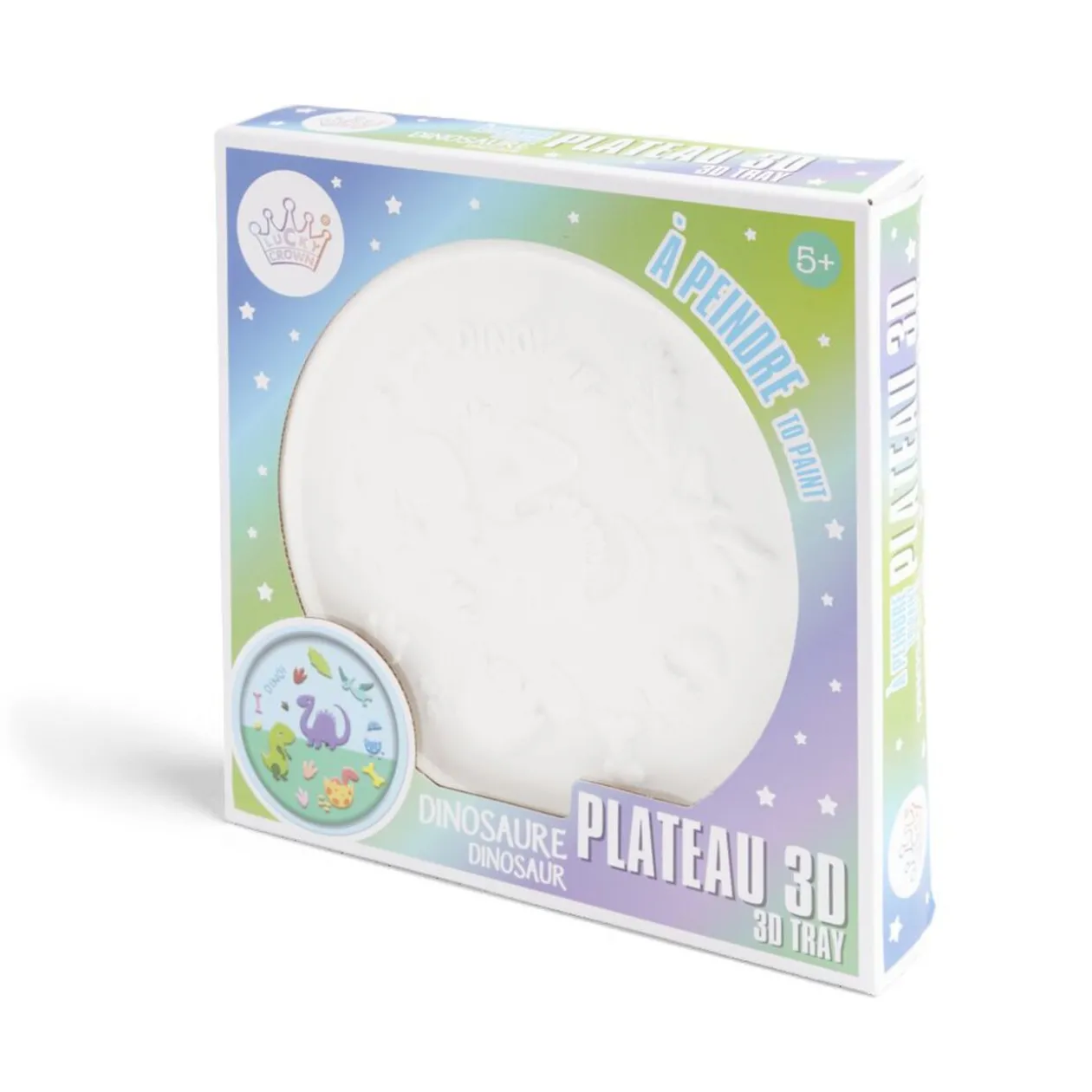 Plâtre 3D à peindre licorne ou dinosaure - 2 modèles