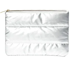 Pochette à cosmétiques matelassée design doudoune 25x18cm - 3 coloris