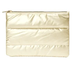 Pochette à cosmétiques matelassée design doudoune 25x18cm - 3 coloris