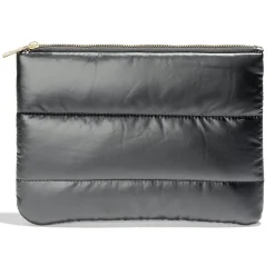 Pochette à cosmétiques matelassée design doudoune 25x18cm - 3 coloris
