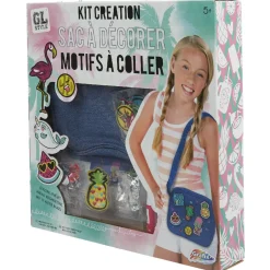 Pochette à décorer avec motifs à coller