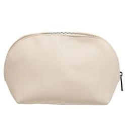 Pochette à maquillage polyester beige nude