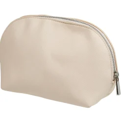 Pochette à maquillage polyester beige nude