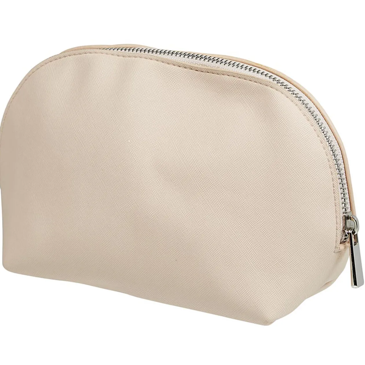 Pochette à maquillage polyester beige nude