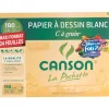 POCHETTE CANSON PAPIER BLANC x24