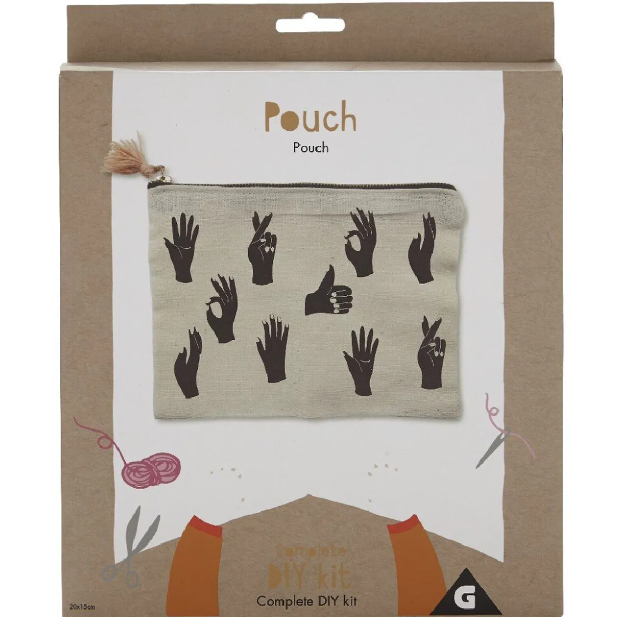 Pochette en toile à personnaliser