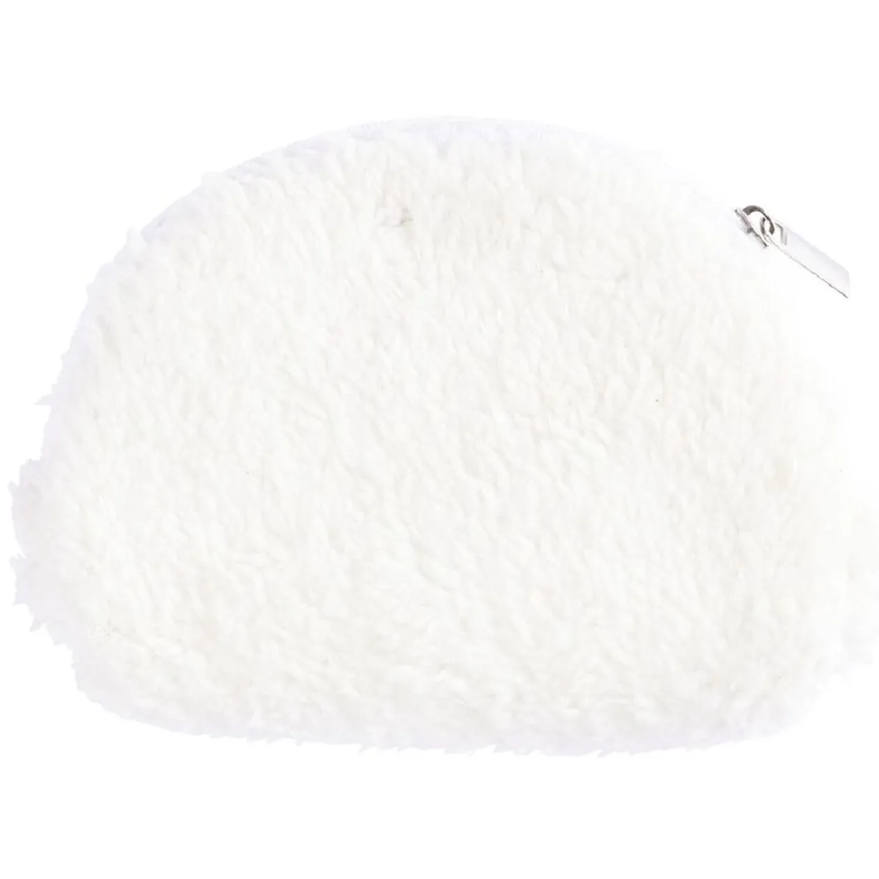 Pochette imitation laine uni blanc