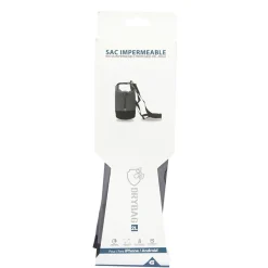 Pochette imperméable pour téléphone gris et noir