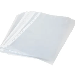 Pochette plastique perforée transparente A4 x100