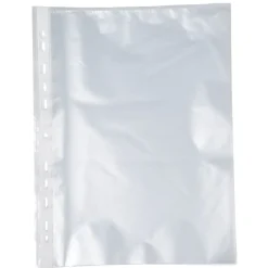 Pochette plastique perforée transparente A4 x100