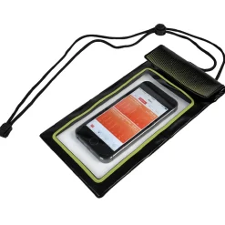 Pochette waterproof en plastique noir/vert