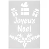 Pochoir inscription Joyeux Noël ou Vive le vent