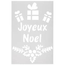 Pochoir inscription Joyeux Noël ou Vive le vent