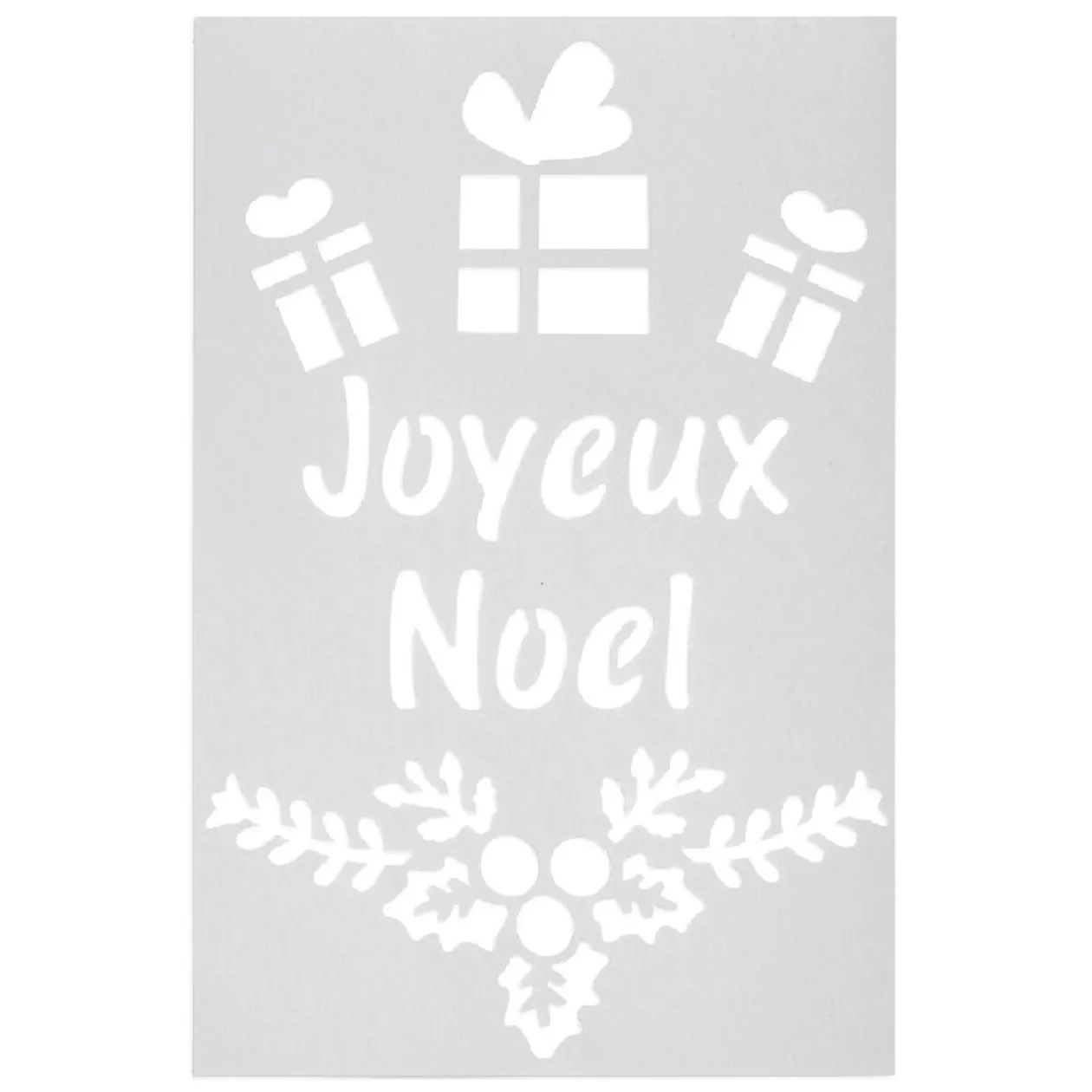 Pochoir inscription Joyeux Noël ou Vive le vent