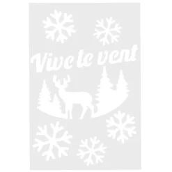 Pochoir inscription Joyeux Noël ou Vive le vent