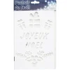 Pochoir noël en plastique