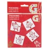 Pochoir Noël x4
