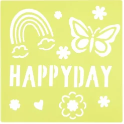 Pochoir x2 - 19x19cm