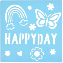 Pochoir x2 - 19x19cm