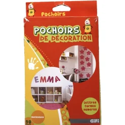Pochoirs de décoration lettres formes et chiffres 90 pièces