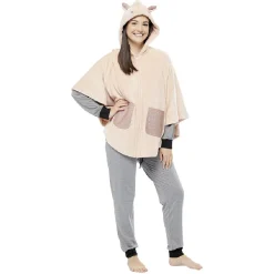 Poncho chat rose taille M/L