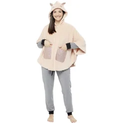 Poncho chat rose taille XS/S