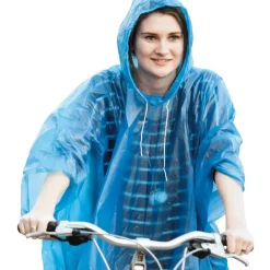 Poncho de pluie Adulte bleu