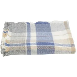 Poncho gris acrylique