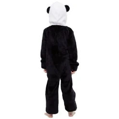 Poncho panda noir et blanc 10/12 ans