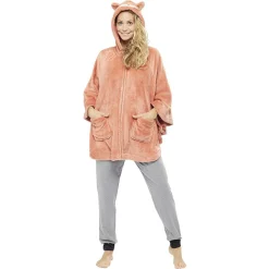 Poncho renard orange Taille XS/S
