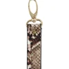 Porte clé anse imitation peau de serpent
