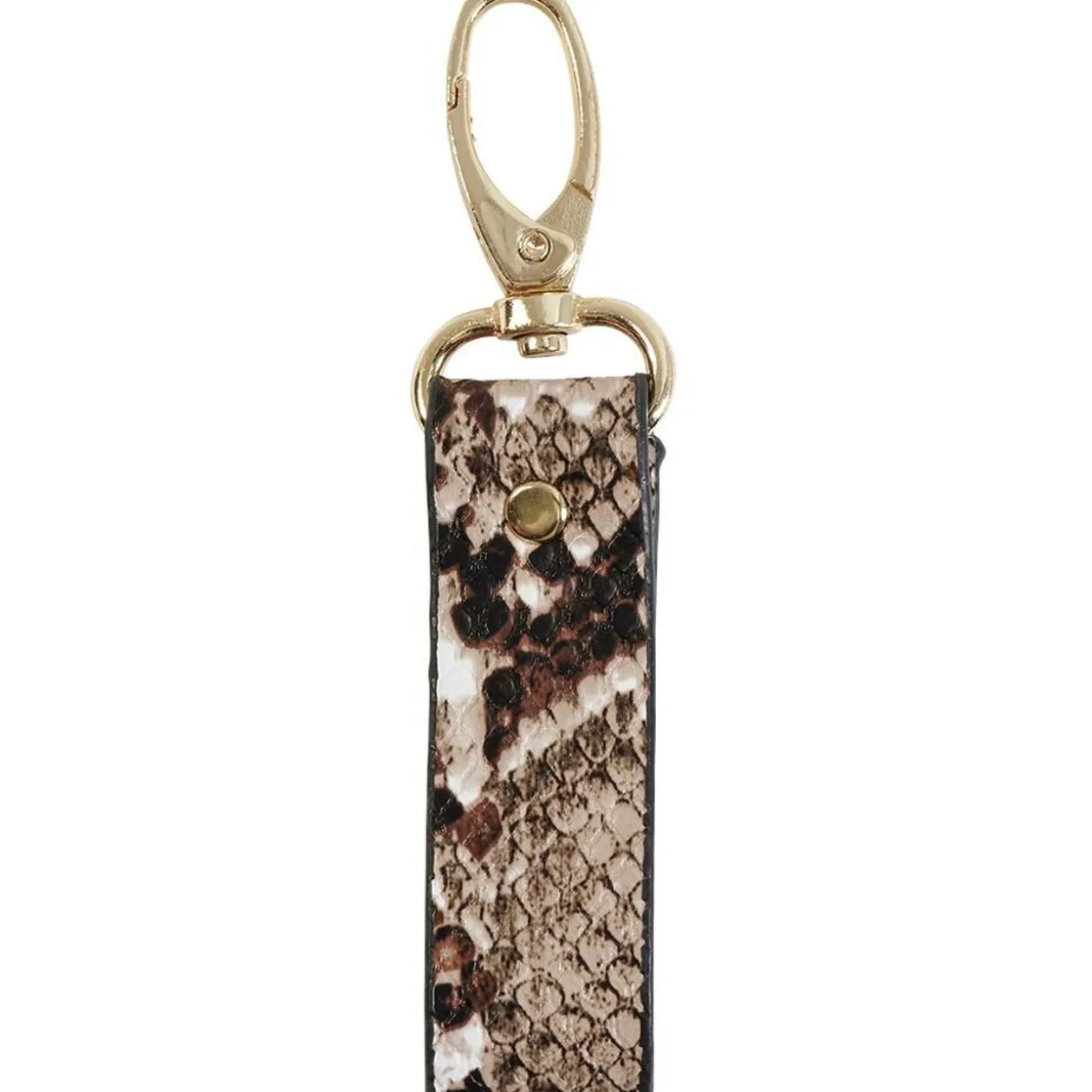 Porte clé anse imitation peau de serpent
