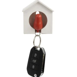 Porte clé design oiseau dans sa niche