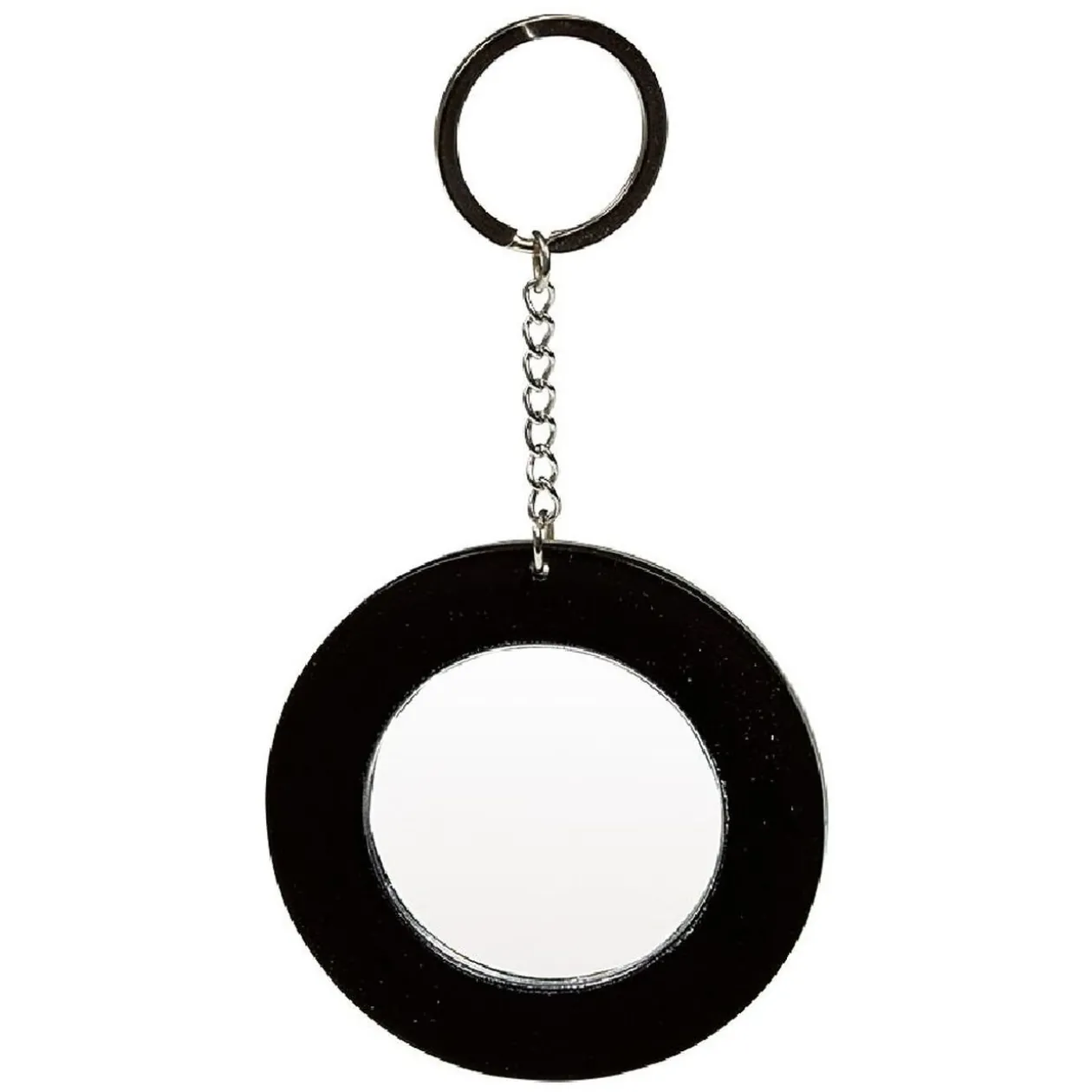 Porte clé miroir avec inscription message