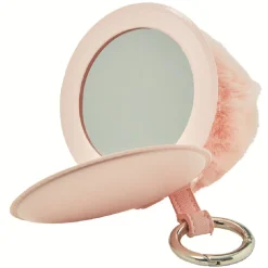 Porte clé pompon avec miroir