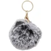 Porte clé pompon bicolore