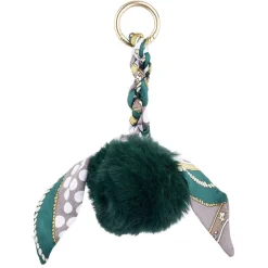 Porte clé pompon et foulard
